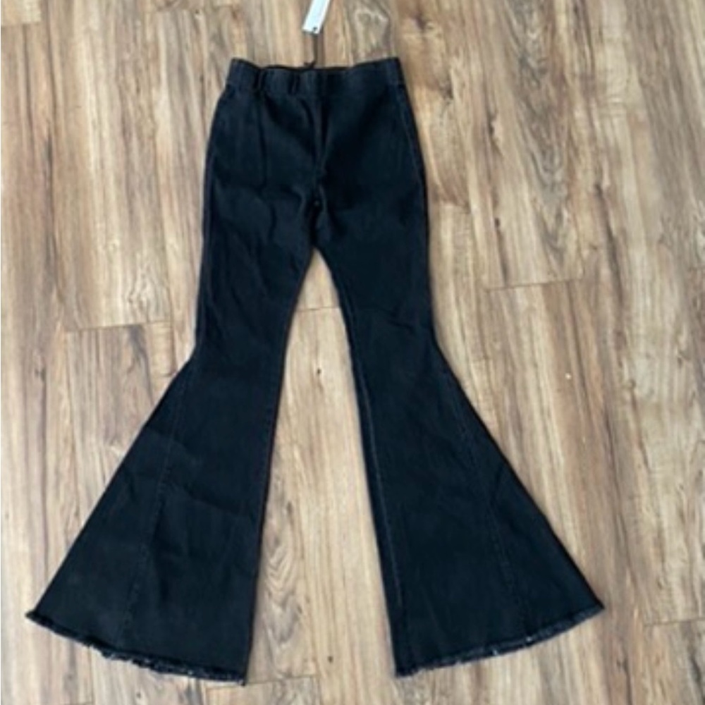Black Denim Bell Bottoms
